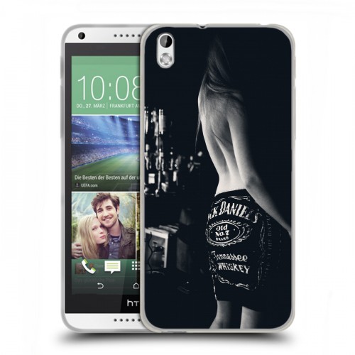 Дизайнерский пластиковый чехол для HTC Desire 816 Jack Daniels