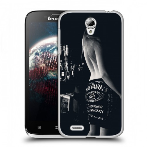 Дизайнерский пластиковый чехол для Lenovo A859 Ideaphone Jack Daniels