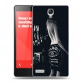 Дизайнерский пластиковый чехол для Xiaomi RedMi Note Jack Daniels