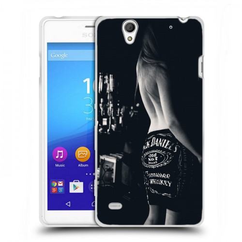 Дизайнерский пластиковый чехол для Sony Xperia C4 Jack Daniels