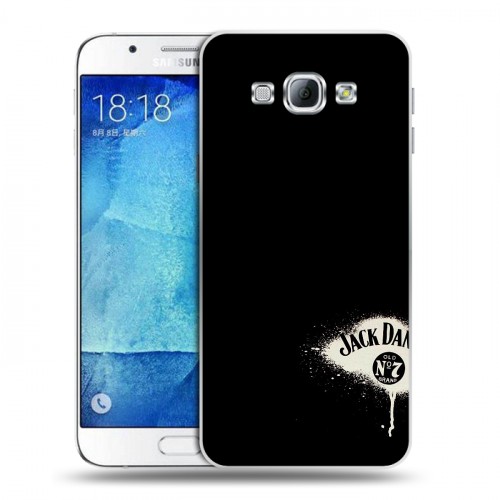 Дизайнерский пластиковый чехол для Samsung Galaxy A8 Jack Daniels