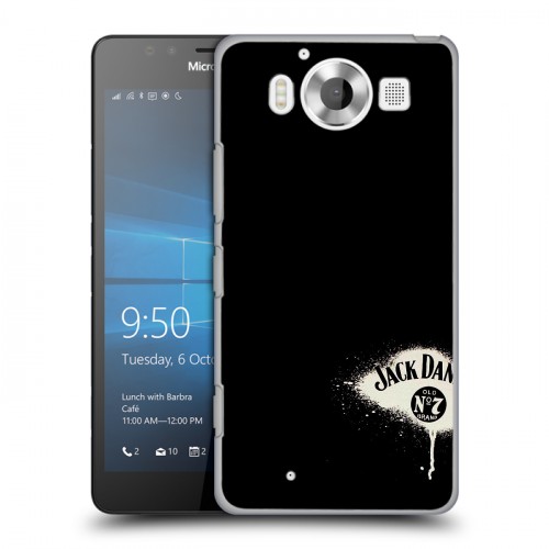 Дизайнерский пластиковый чехол для Microsoft Lumia 950 Jack Daniels