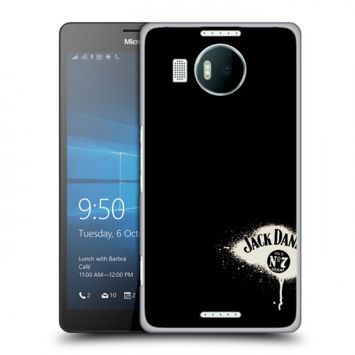 Дизайнерский пластиковый чехол для Microsoft Lumia 950 XL Jack Daniels