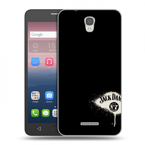 Дизайнерский силиконовый чехол для Alcatel Pop 4 Jack Daniels