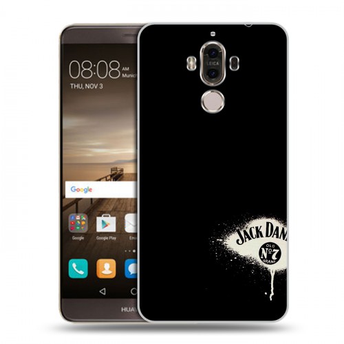 Дизайнерский пластиковый чехол для Huawei Mate 9 Jack Daniels