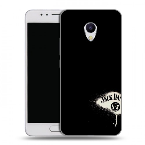 Дизайнерский силиконовый чехол для Meizu M5s Jack Daniels