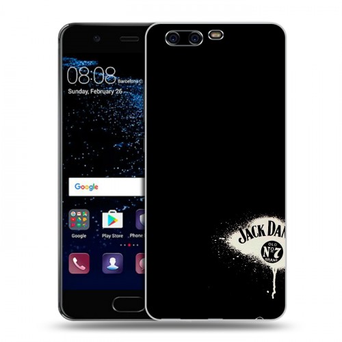 Дизайнерский пластиковый чехол для Huawei P10 Jack Daniels