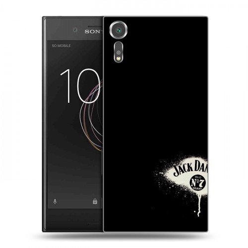 Дизайнерский пластиковый чехол для Sony Xperia XZs Jack Daniels