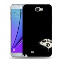 Дизайнерский пластиковый чехол для Samsung Galaxy Note 2 Jack Daniels