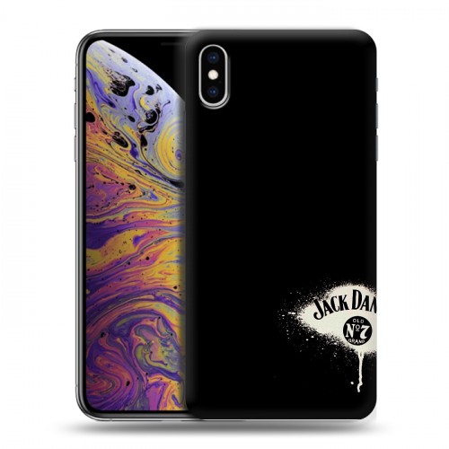 Дизайнерский силиконовый чехол для Iphone Xs Max Jack Daniels