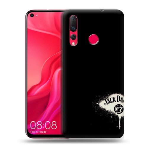 Дизайнерский пластиковый чехол для Huawei Nova 4 Jack Daniels