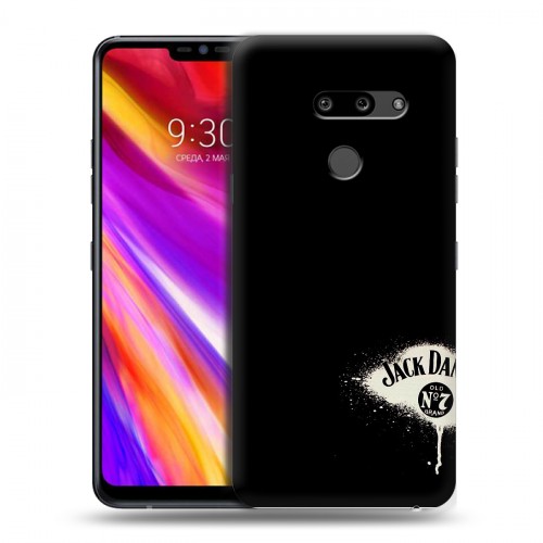 Дизайнерский пластиковый чехол для LG G8 ThinQ Jack Daniels