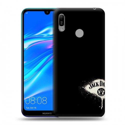 Дизайнерский пластиковый чехол для Huawei Y6 (2019) Jack Daniels