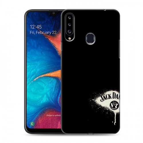 Дизайнерский пластиковый чехол для Samsung Galaxy A20s Jack Daniels