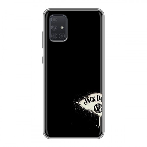 Дизайнерский силиконовый чехол для Samsung Galaxy A71 Jack Daniels