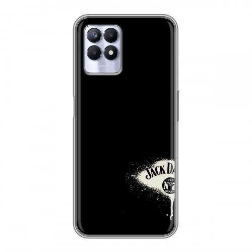 Дизайнерский силиконовый чехол для Realme 8i Jack Daniels