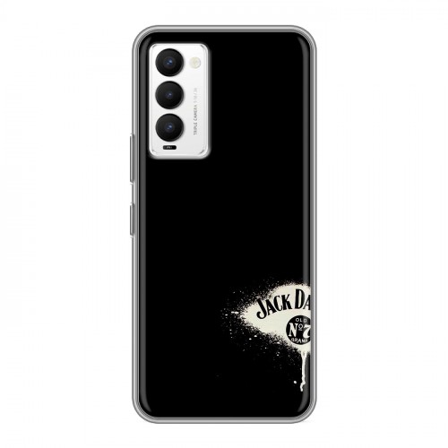 Дизайнерский силиконовый чехол для Tecno Camon 18 Jack Daniels