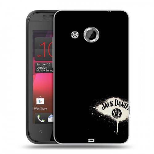 Дизайнерский пластиковый чехол для HTC Desire 200 Jack Daniels