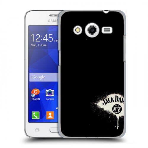 Дизайнерский пластиковый чехол для Samsung Galaxy Core 2 Jack Daniels