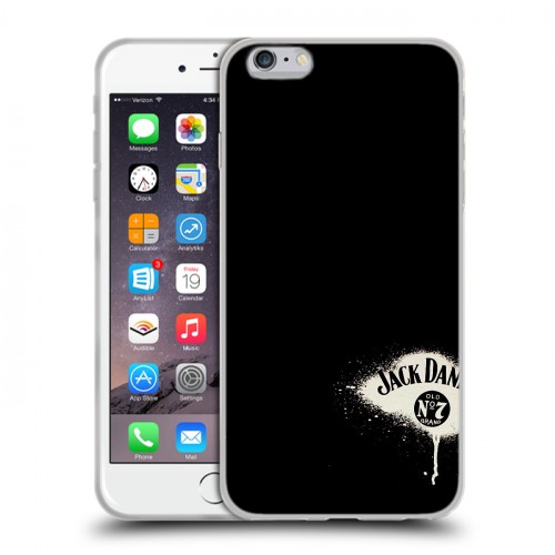 Дизайнерский силиконовый чехол для Iphone 6 Plus/6s Plus Jack Daniels