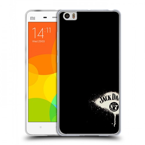 Дизайнерский силиконовый чехол для Xiaomi Mi Note Jack Daniels