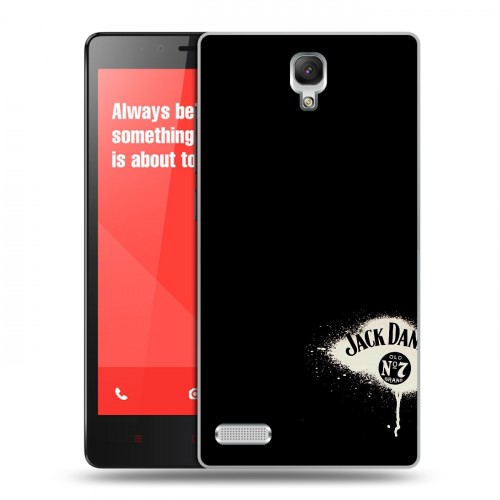 Дизайнерский силиконовый чехол для Xiaomi RedMi Note Jack Daniels