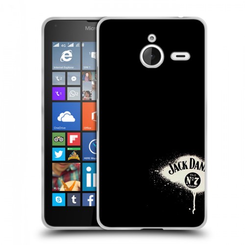 Дизайнерский пластиковый чехол для Microsoft Lumia 640 XL Jack Daniels