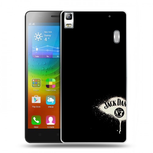 Дизайнерский пластиковый чехол для Lenovo A7000 Jack Daniels