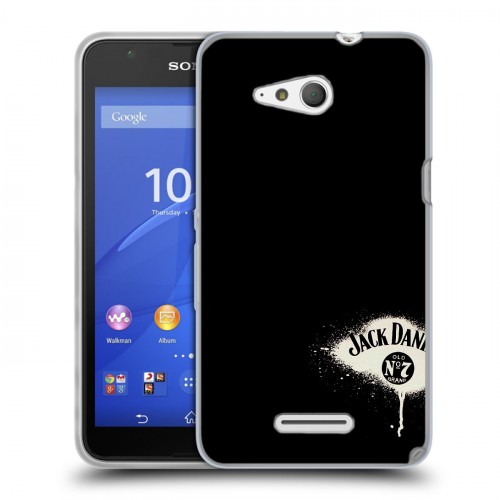 Дизайнерский пластиковый чехол для Sony Xperia E4g Jack Daniels