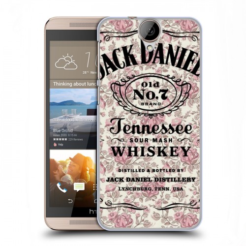 Дизайнерский пластиковый чехол для HTC One E9+ Jack Daniels