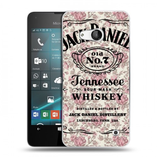 Дизайнерский пластиковый чехол для Microsoft Lumia 550 Jack Daniels