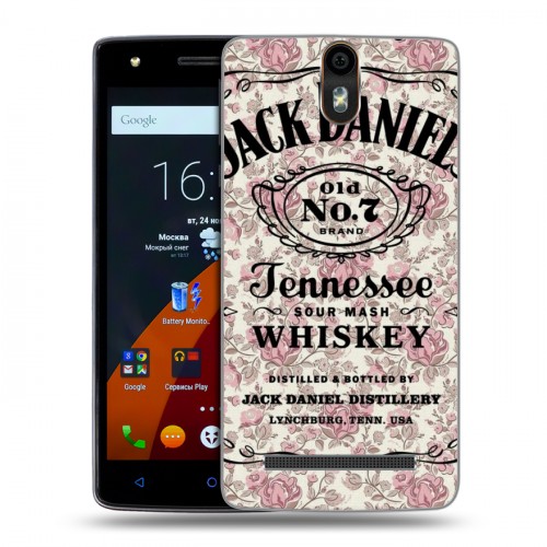 Дизайнерский силиконовый чехол для Wileyfox Storm Jack Daniels