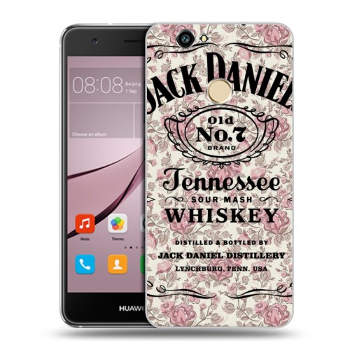 Дизайнерский силиконовый с усиленными углами чехол для Huawei Nova Jack Daniels