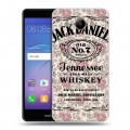 Дизайнерский пластиковый чехол для Huawei Y3 (2017) Jack Daniels