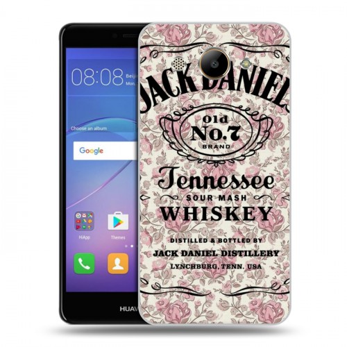 Дизайнерский пластиковый чехол для Huawei Y3 (2017) Jack Daniels