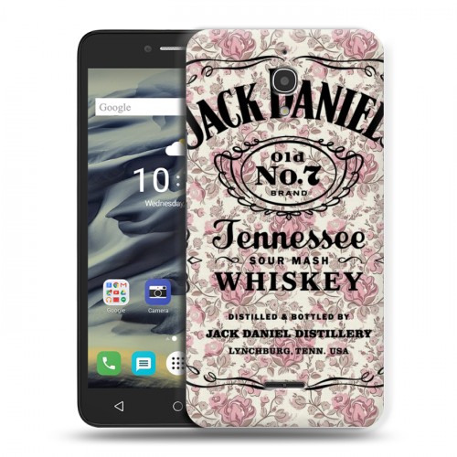Дизайнерский силиконовый чехол для Alcatel Pixi 4 (6) 9001d Jack Daniels
