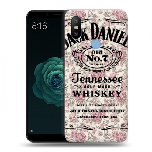 Дизайнерский силиконовый чехол для Xiaomi Mi A2 Jack Daniels