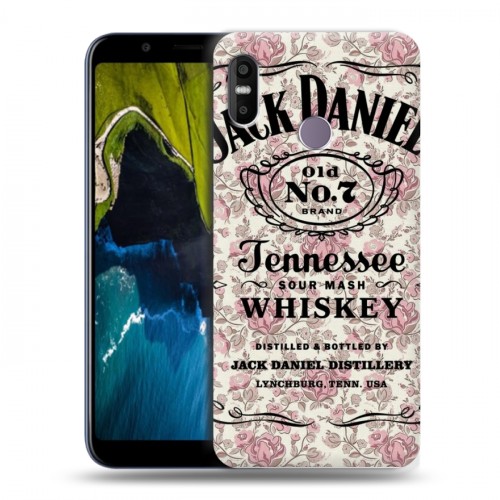 Дизайнерский пластиковый чехол для HTC U12 Life Jack Daniels