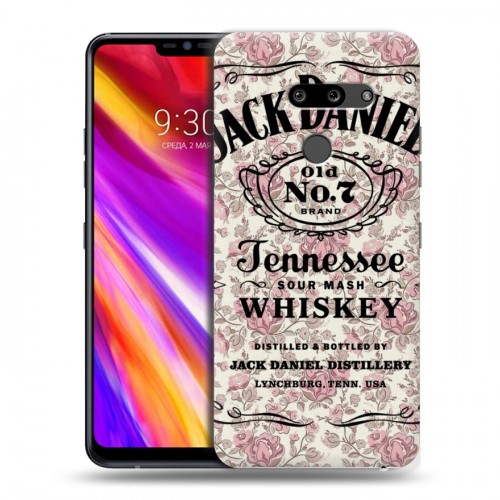 Дизайнерский пластиковый чехол для LG G8 ThinQ Jack Daniels