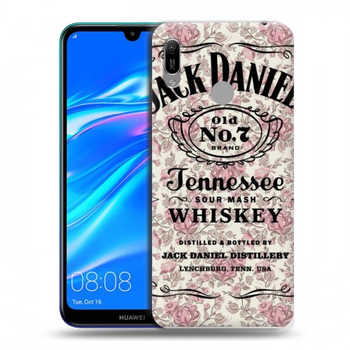 Дизайнерский пластиковый чехол для Huawei Y6 (2019) Jack Daniels