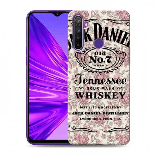 Дизайнерский силиконовый чехол для Realme 5 Jack Daniels