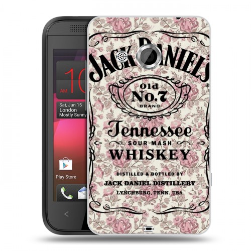 Дизайнерский пластиковый чехол для HTC Desire 200 Jack Daniels