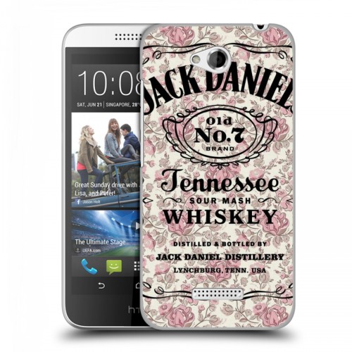 Дизайнерский пластиковый чехол для HTC Desire 616 Jack Daniels