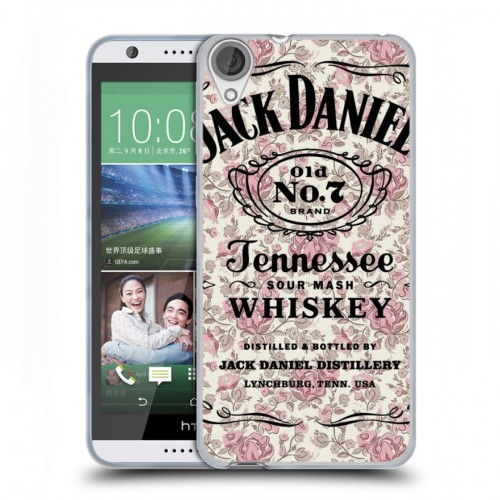 Дизайнерский силиконовый чехол для HTC Desire 820 Jack Daniels