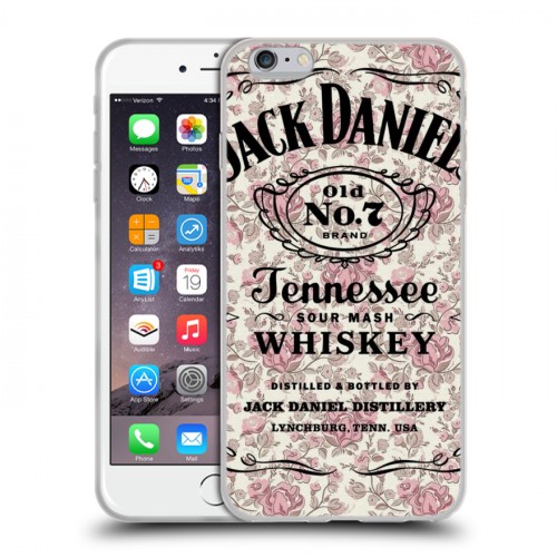 Дизайнерский силиконовый чехол для Iphone 6 Plus/6s Plus Jack Daniels