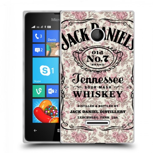 Дизайнерский пластиковый чехол для Microsoft Lumia 435 Jack Daniels