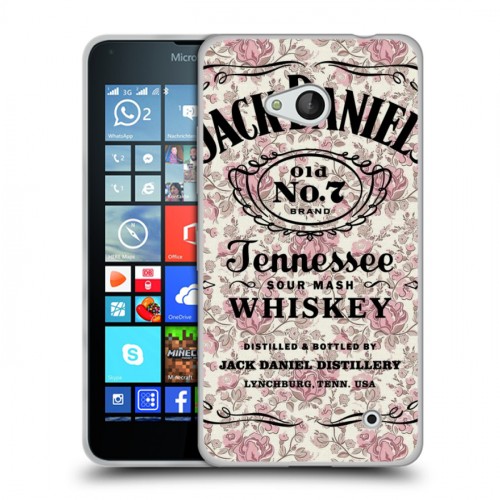 Дизайнерский пластиковый чехол для Microsoft Lumia 640 Jack Daniels