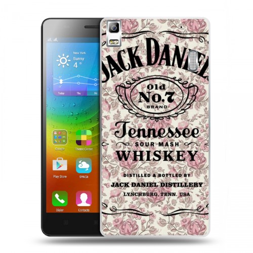 Дизайнерский пластиковый чехол для Lenovo A7000 Jack Daniels