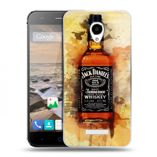 Дизайнерский силиконовый чехол для Micromax Canvas Spark Jack Daniels