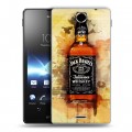 Дизайнерский пластиковый чехол для Sony Xperia TX Jack Daniels